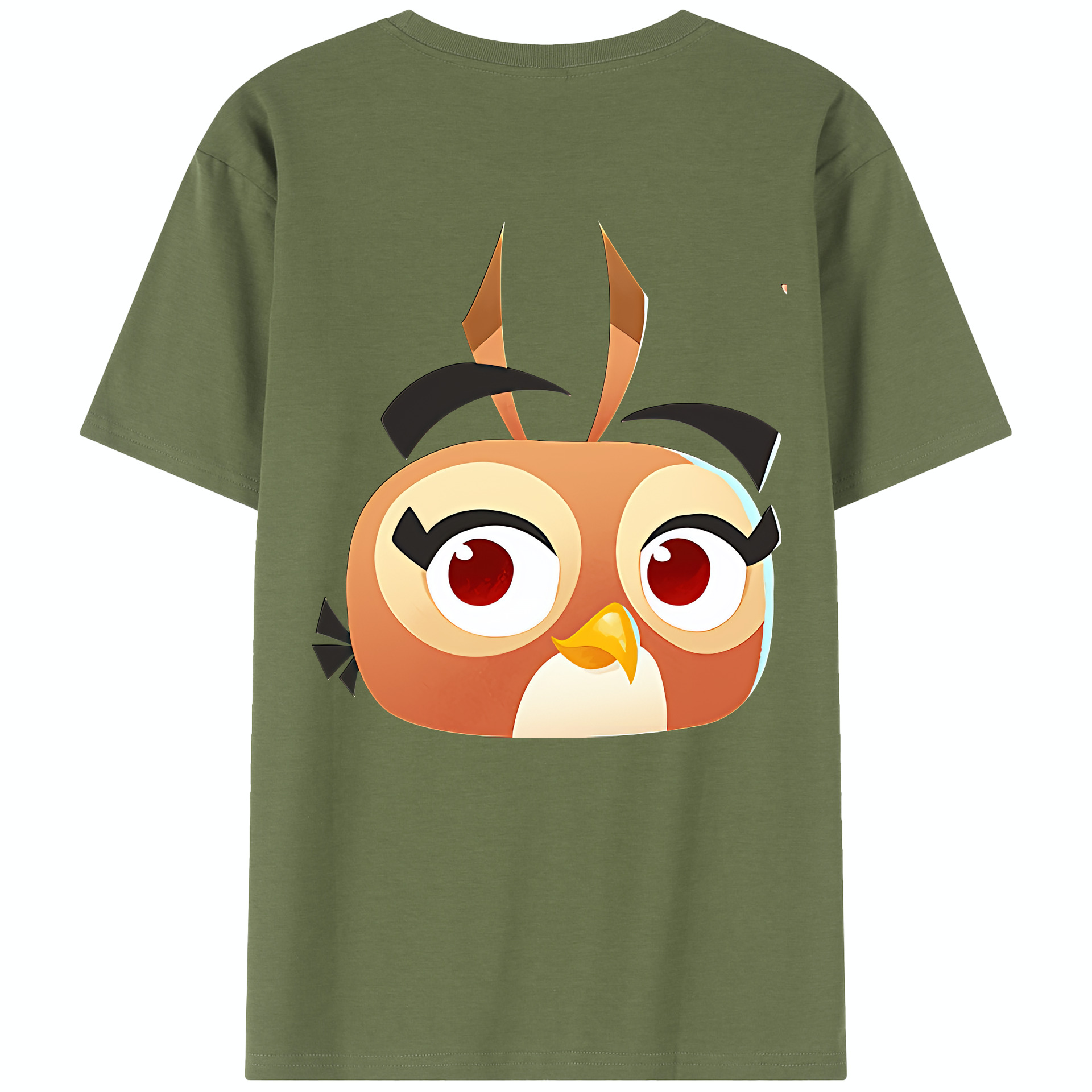 （画像用） Angry Birds アングリーバード 綿100％半袖Tシャツ（背面プリント）
